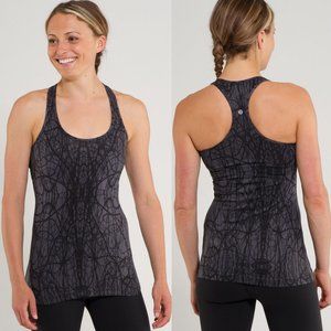 Lululemon Abstract Doodle Scribble Printed Luon Cool Racerback Tank